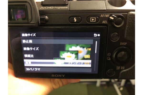 ソニー NEX-7 モニター画面